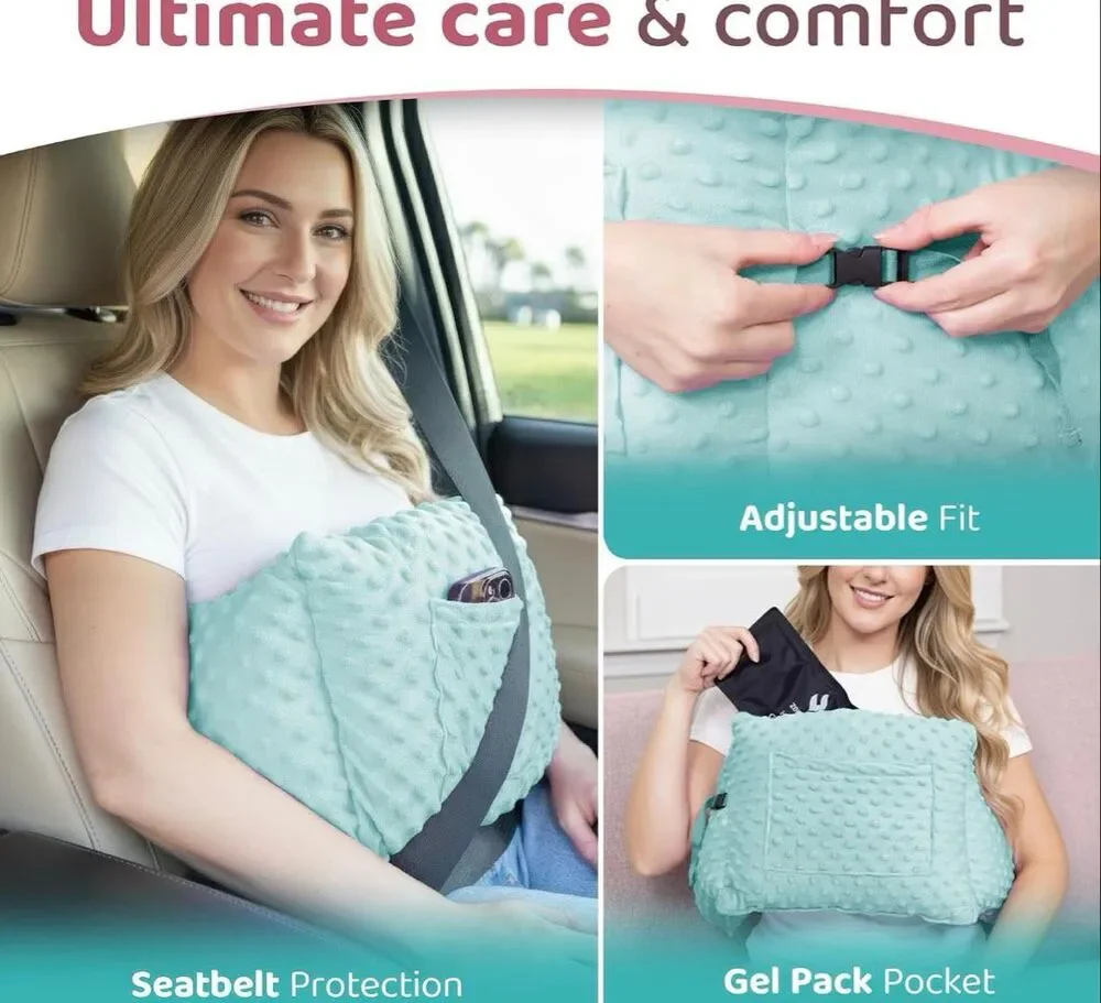 Zomaple Post Mastectomy Pillow Post Surgery – Post-Op Essentials, Breast Augment